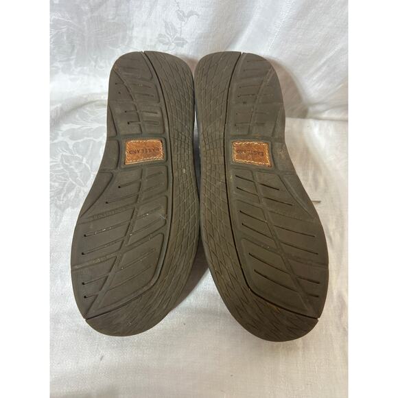 Eastland Leather Lace Up Oxfords 9.5M Tan Y2K Chunky - Picture 4 of 8